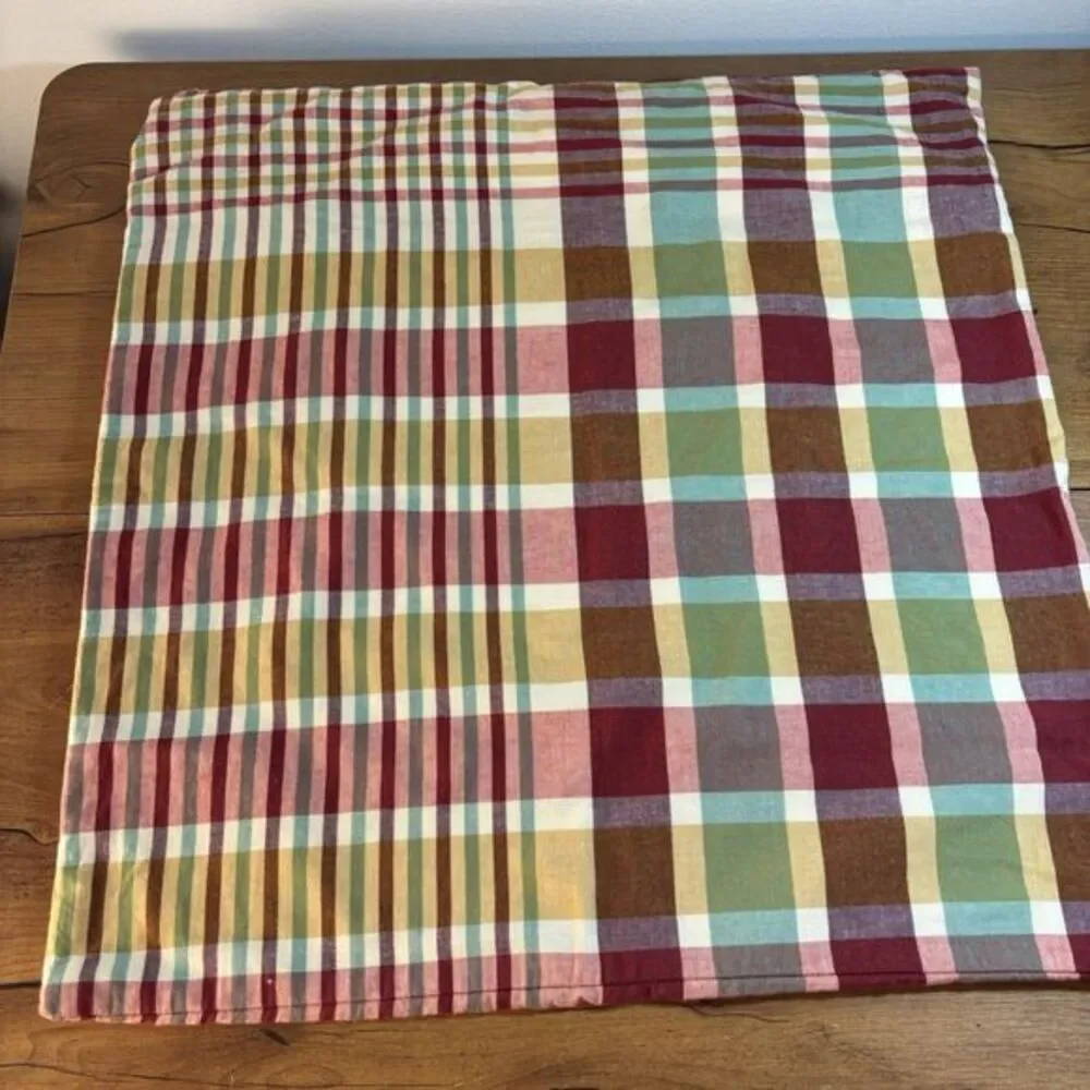 Pottery Barn Cameron Multicolored Plaid Check 20